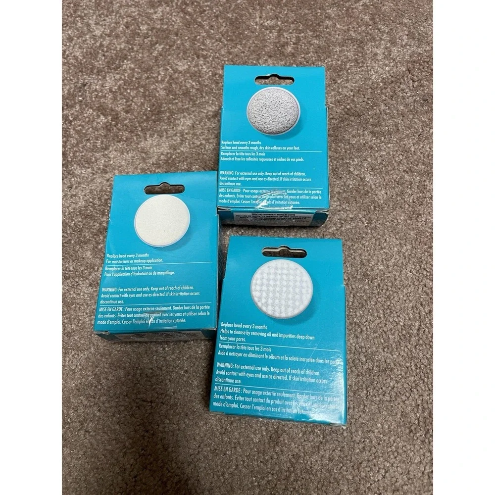 b·pure Power Facial Cleansing Brushes Replacement Brush Heads 3 Heads NIB‎